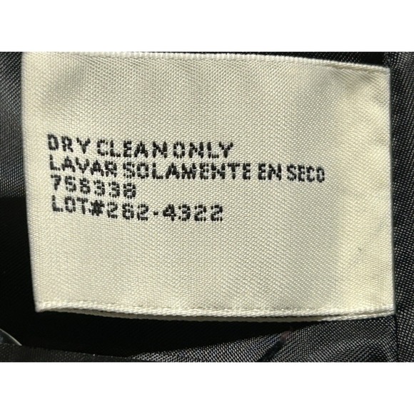 St Johns Bay Jacket Womens L Black Wool Cashmere Double Breasted Pea Coat Warm - Picture 7 of 9